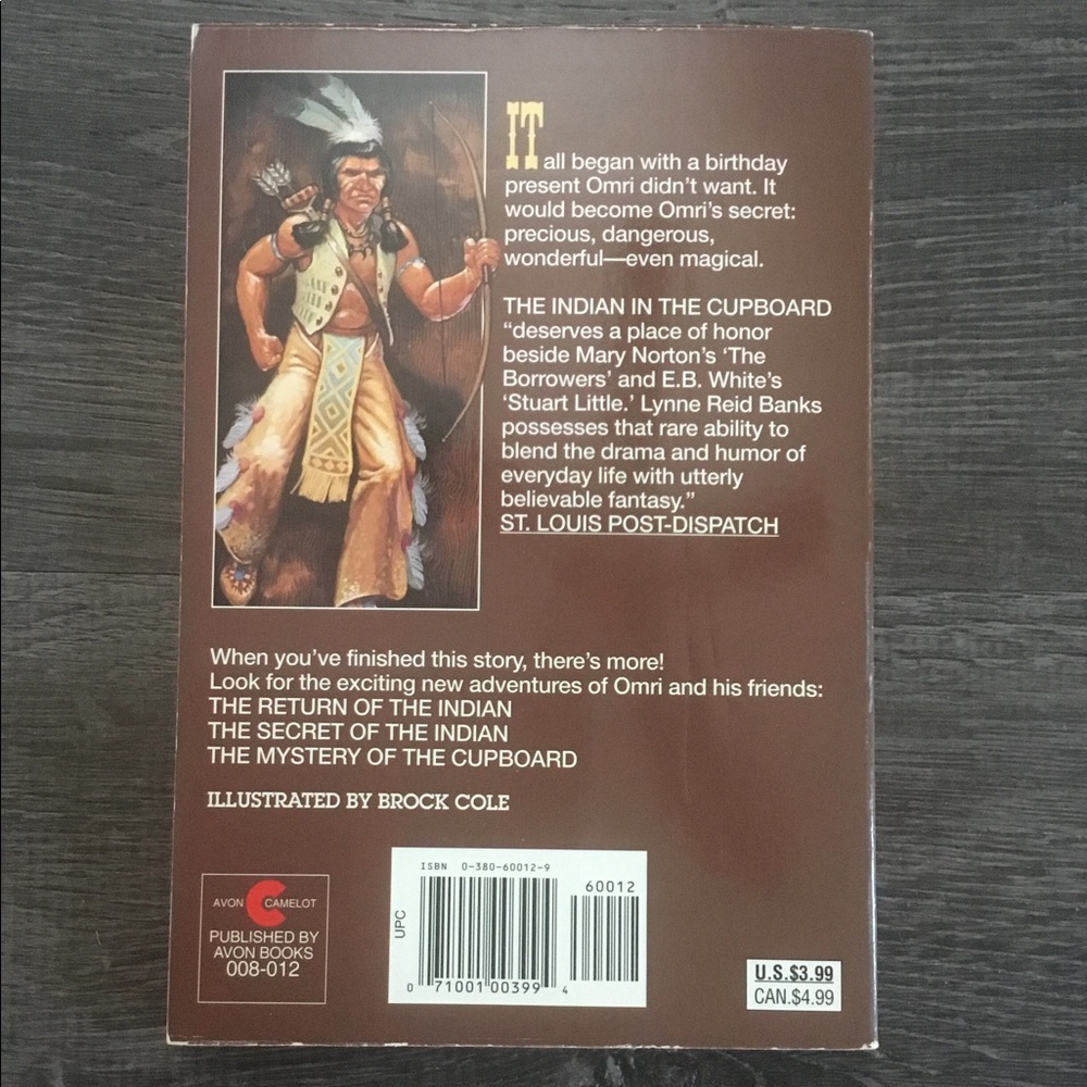Indian in the Cupboard book - Picture 2 of 2